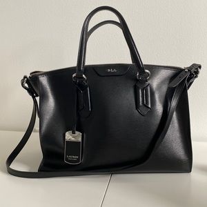 Ralph Lauren Newberry Bag - Black Leather